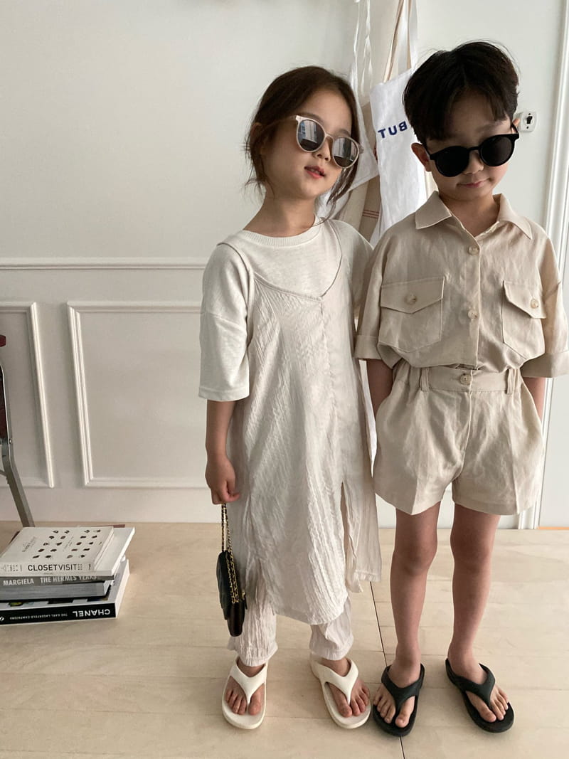 OUR - Korean Children Fashion - #Kfashion4kids - Pleats Top Bottom Set with Mom - 7