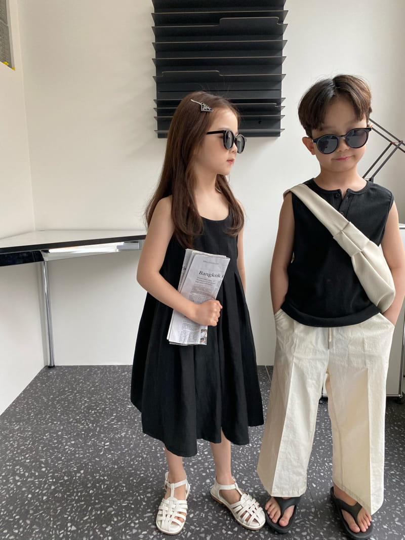 OUR - Korean Children Fashion - #Kfashion4kids - Veroni Linen One-piece - 7