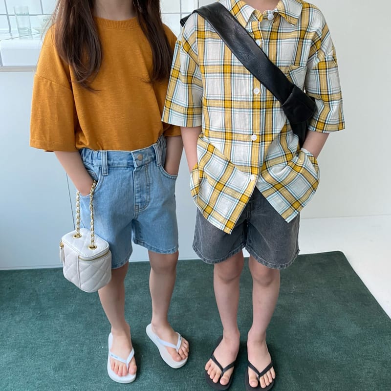 OUR - Korean Children Fashion - #Kfashion4kids - Roy Check Shirt