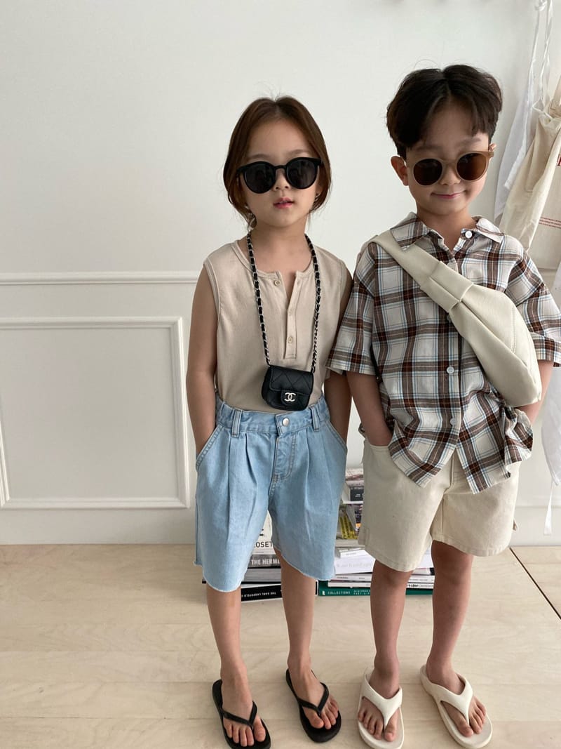OUR - Korean Children Fashion - #Kfashion4kids - Roy Check Shirt - 5