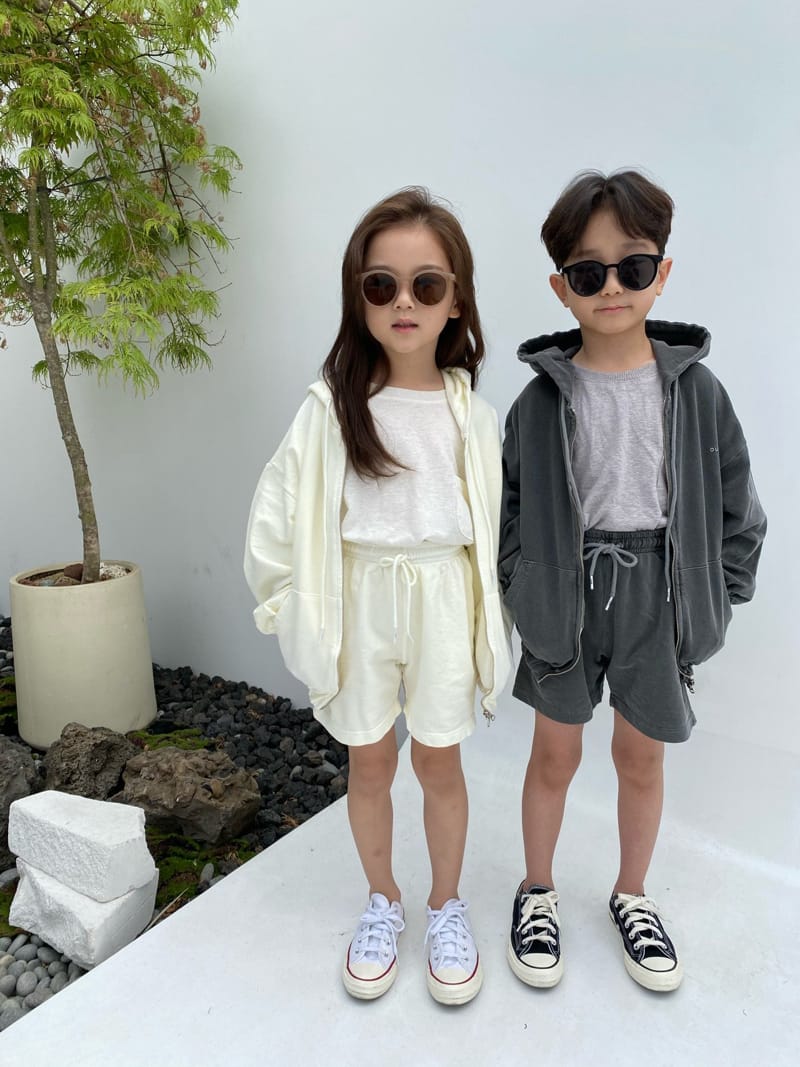 OUR - Korean Children Fashion - #Kfashion4kids - Maroon Piece Dyeing Top Bottom Set with Mom - 10