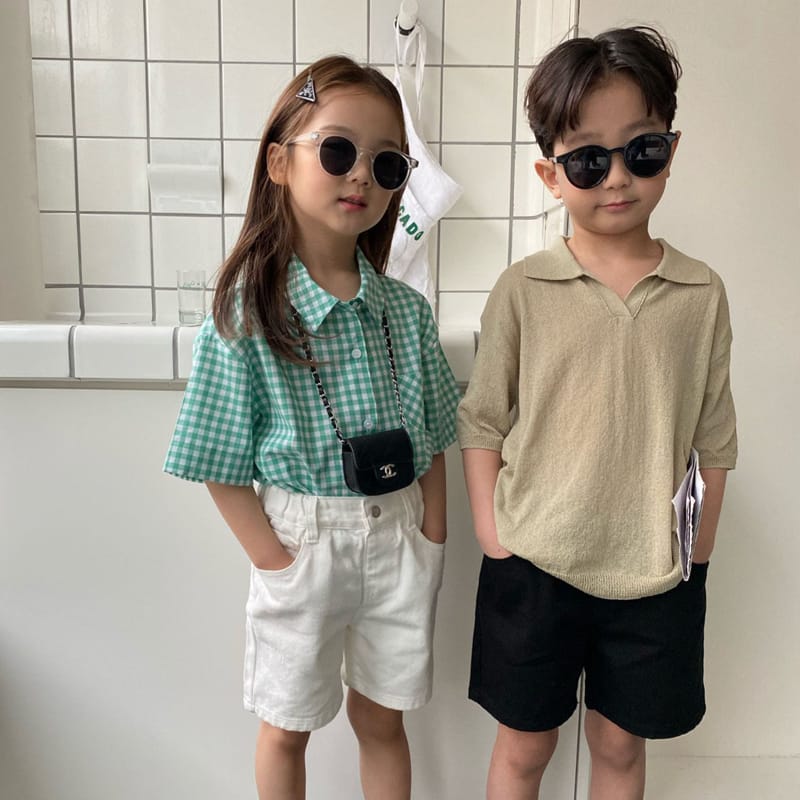 OUR - Korean Children Fashion - #Kfashion4kids - Chess Shirt