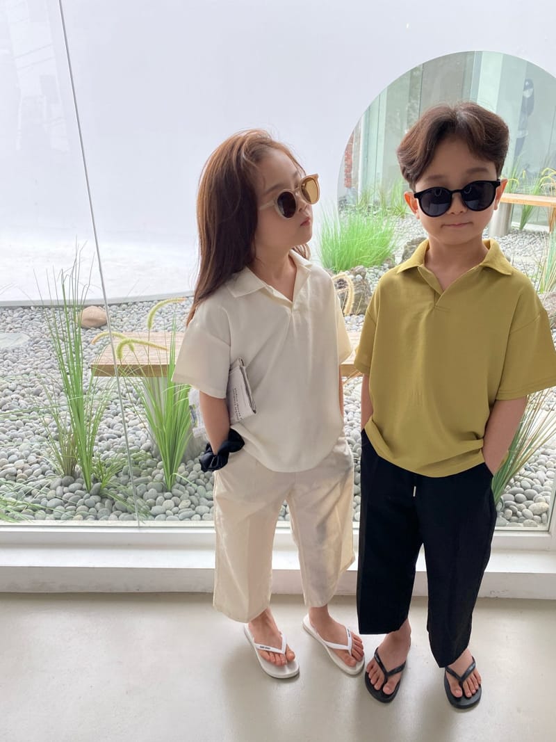 OUR - Korean Children Fashion - #Kfashion4kids - Liz Collar Tee - 6