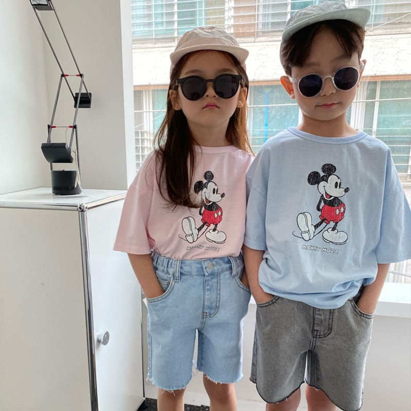 OUR - Korean Children Fashion - #Kfashion4kids - Piece Dyeing Mickey Tee