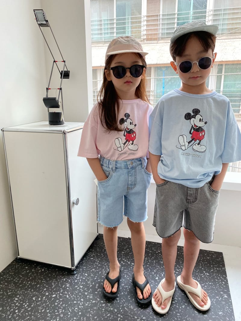 OUR - Korean Children Fashion - #Kfashion4kids - Piece Dyeing Mickey Tee - 5