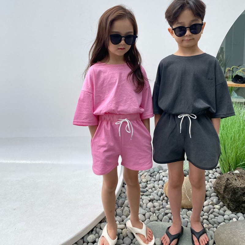 OUR - Korean Children Fashion - #Kfashion4kids - Wonder Pigment Top Bottom Set with Mom