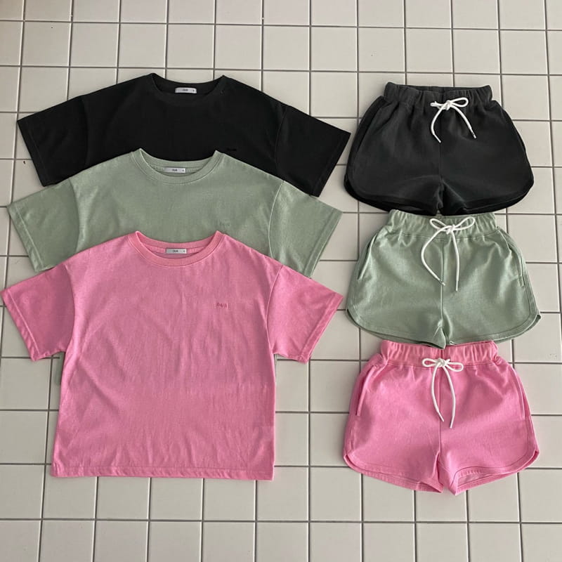 OUR - Korean Children Fashion - #Kfashion4kids - Wonder Pigment Top Bottom Set with Mom - 2