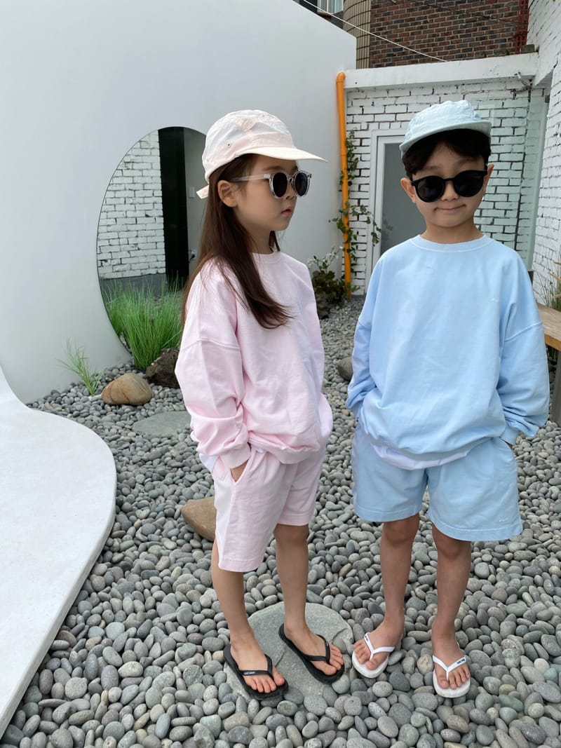 OUR - Korean Children Fashion - #Kfashion4kids - Sander Piece Dyeing Top Bottom Set with Mom - 4