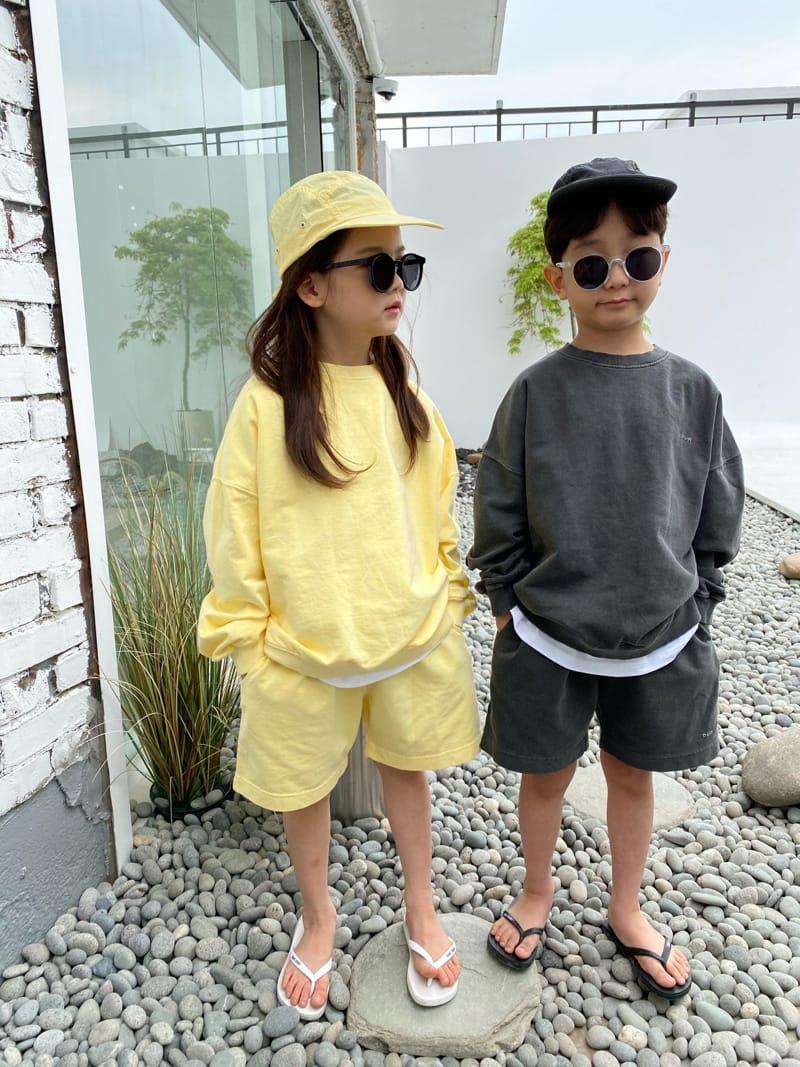 OUR - Korean Children Fashion - #Kfashion4kids - Sander Piece Dyeing Top Bottom Set with Mom - 5