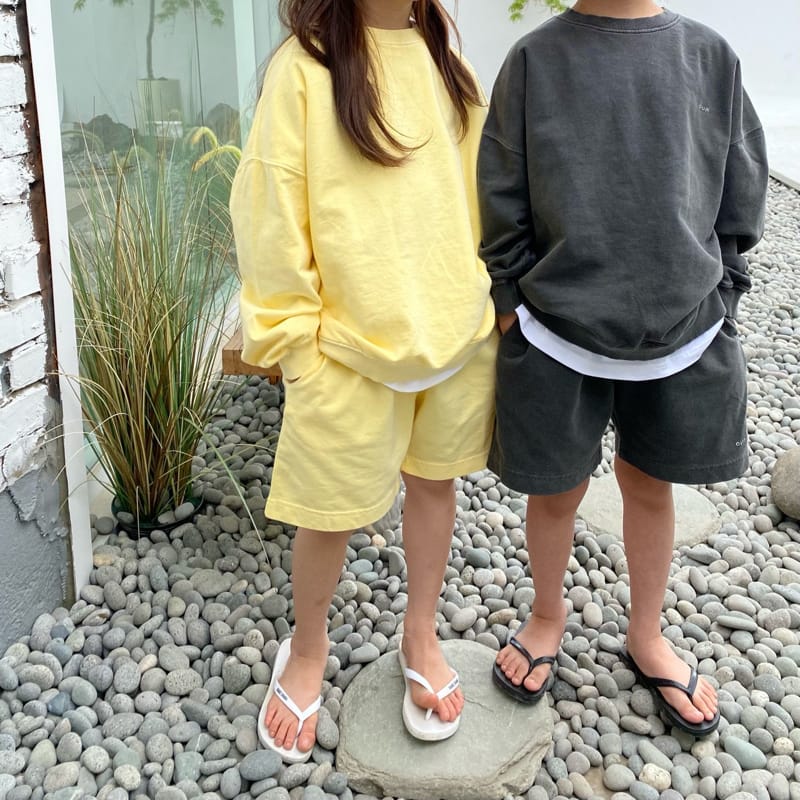 OUR - Korean Children Fashion - #Kfashion4kids - Sander Piece Dyeing Top Bottom Set with Mom - 6