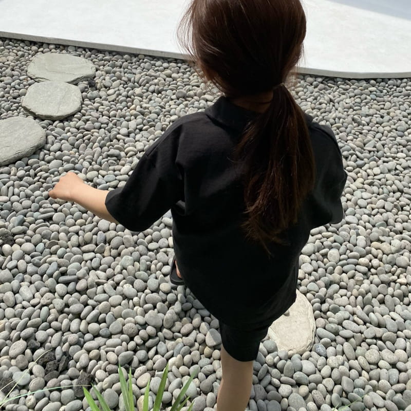 OUR - Korean Children Fashion - #Kfashion4kids - Zipper Collar Top Bottom Set - 7