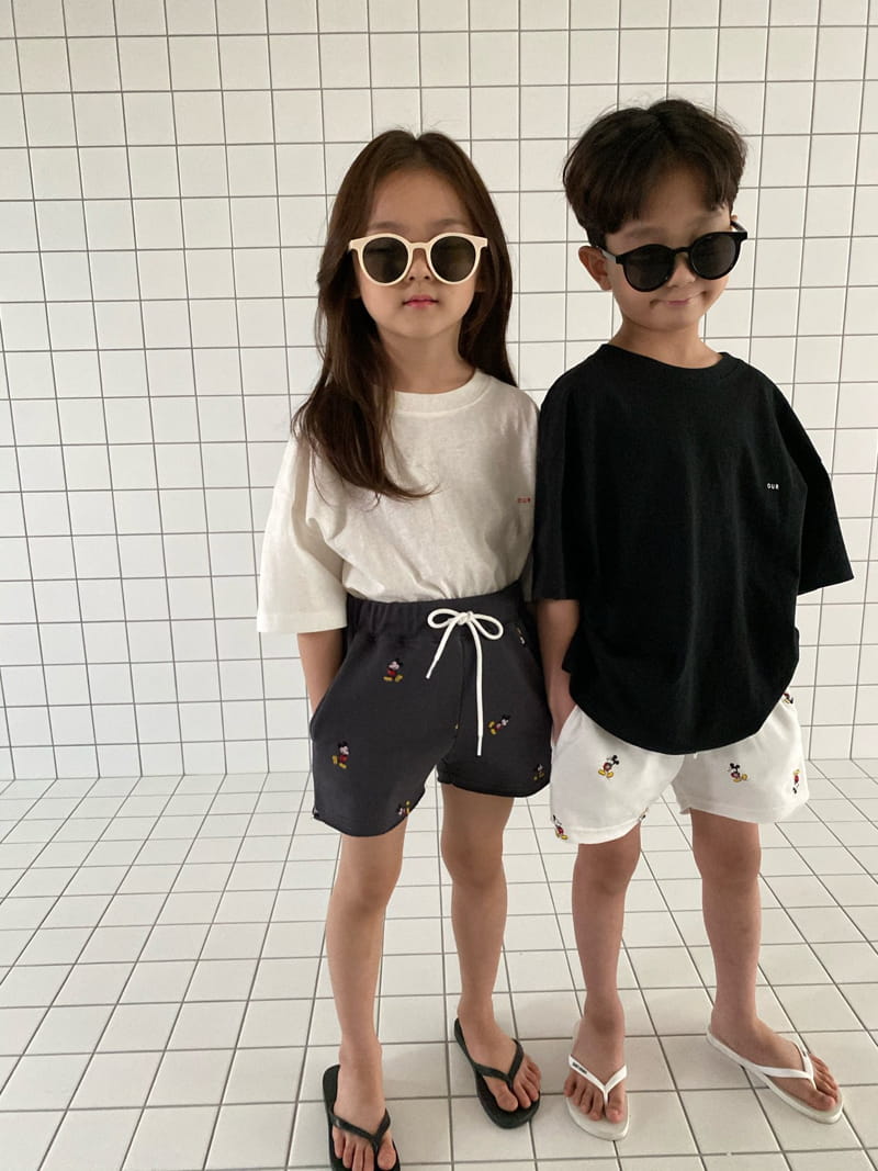 OUR - Korean Children Fashion - #Kfashion4kids - Mickey Tery Shorts - 4