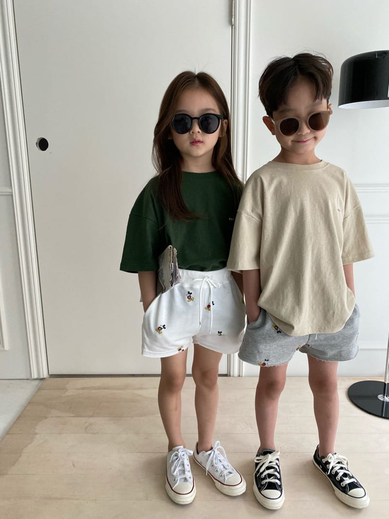 OUR - Korean Children Fashion - #Kfashion4kids - Mickey Tery Shorts - 5