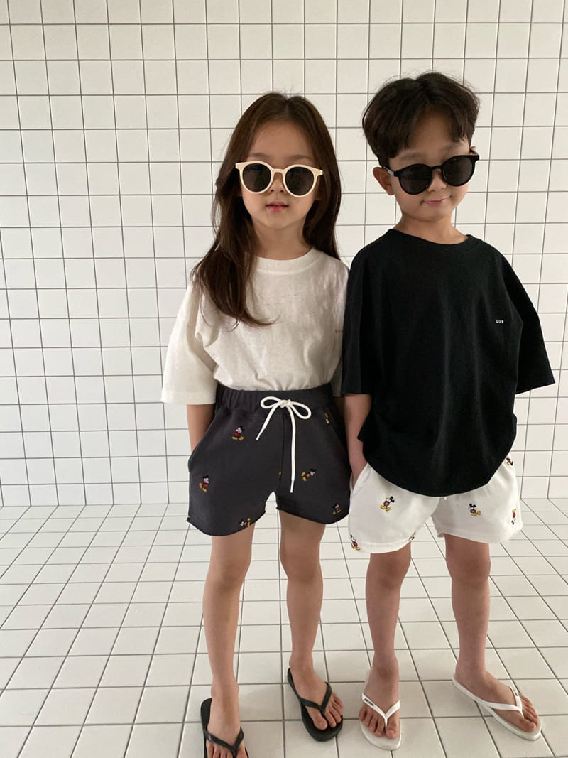 OUR - Korean Children Fashion - #Kfashion4kids - Mickey Tery Shorts - 8