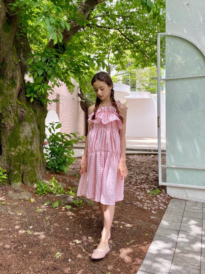 PAPER STUDIOS - Korean Children Fashion - #Kfashion4kids - Jenny Check One-piece - 12