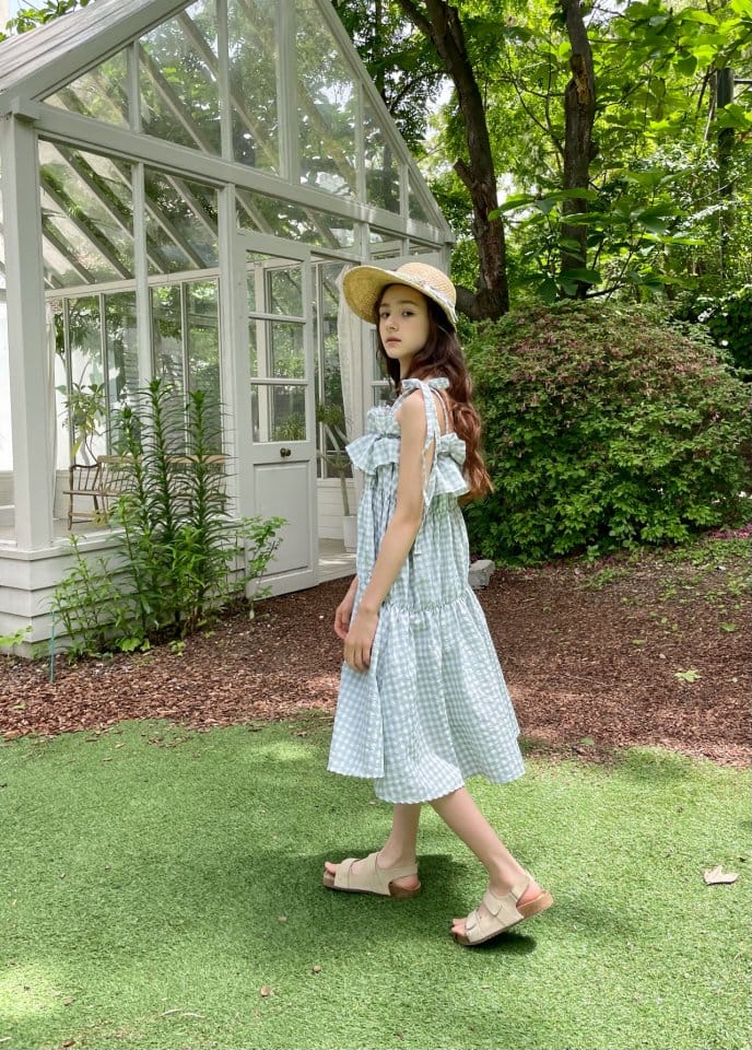 PAPER STUDIOS - Korean Children Fashion - #Kfashion4kids - Jenny Check One-piece - 2