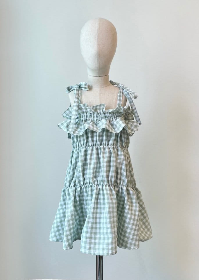 PAPER STUDIOS - Korean Children Fashion - #Kfashion4kids - Jenny Check One-piece - 4