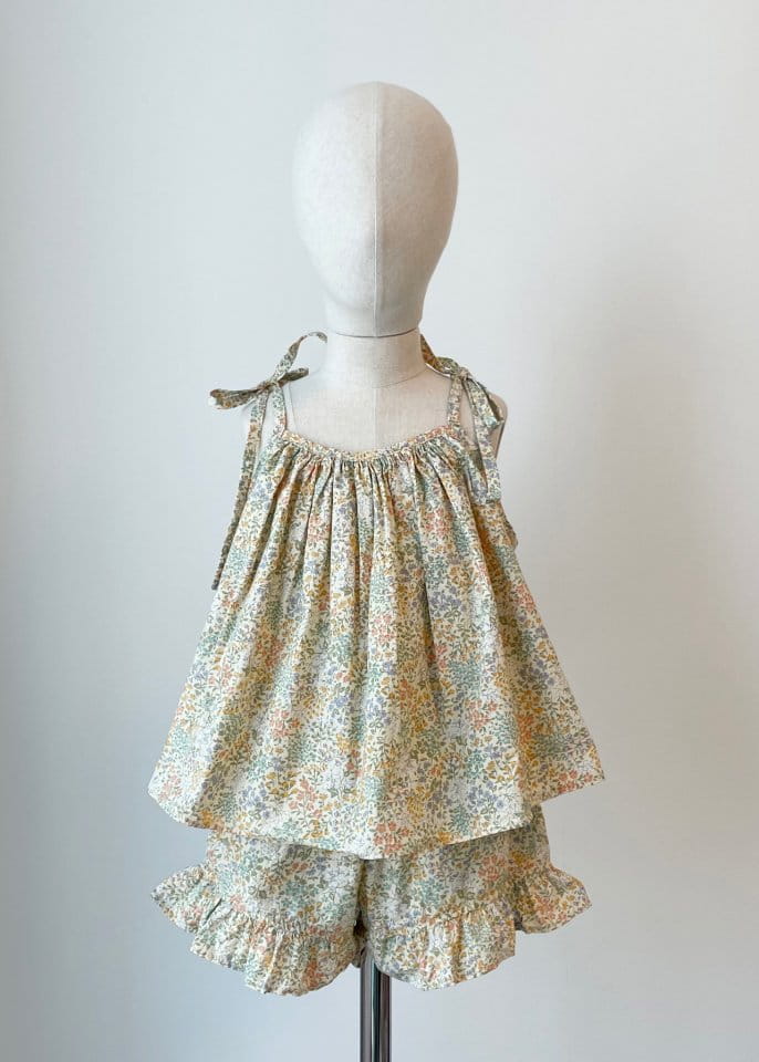 PAPER STUDIOS - Korean Children Fashion - #Kfashion4kids - Lea Shirring Top Bottom Set - 3