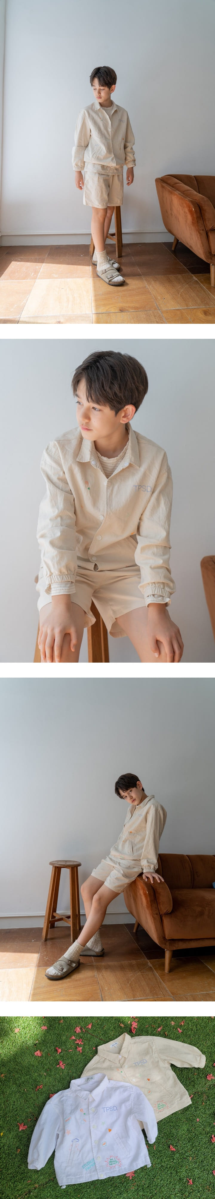 PAPER STUDIOS - Korean Children Fashion - #Kfashion4kids - Linen Embroidery Jumper