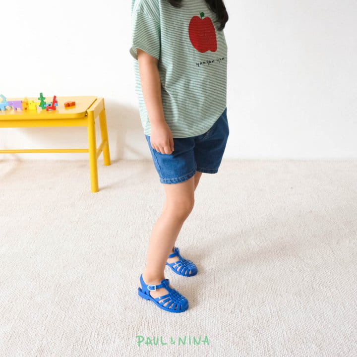 PAUL & NINA - Korean Children Fashion - #Kfashion4kids - Daily Half Denim Shorts - 12