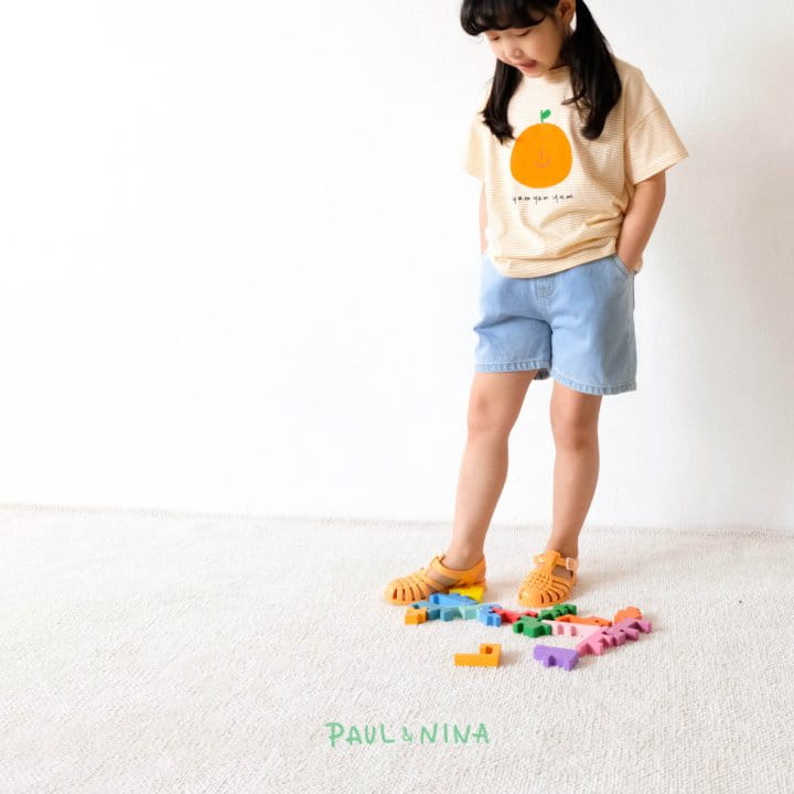 PAUL & NINA - Korean Children Fashion - #Kfashion4kids - Daily Half Denim Shorts - 3