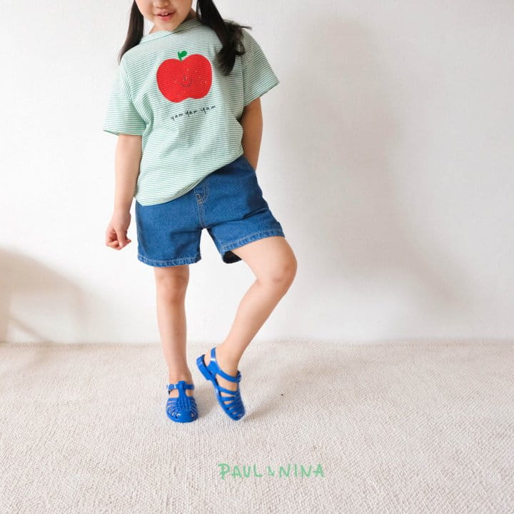 PAUL & NINA - Korean Children Fashion - #Kfashion4kids - Daily Half Denim Shorts - 4
