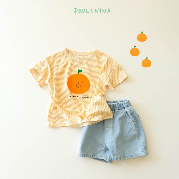 PAUL & NINA - Korean Children Fashion - #Kfashion4kids - Orange Apple Tee - 11