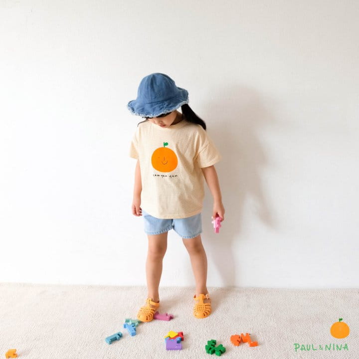 PAUL & NINA - Korean Children Fashion - #Kfashion4kids - Orange Apple Tee - 12