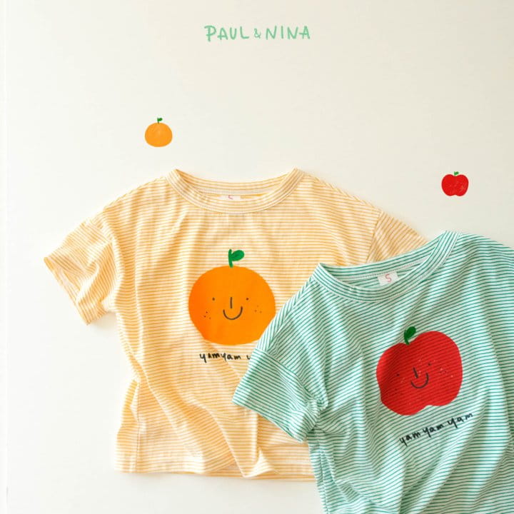 PAUL & NINA - Korean Children Fashion - #Kfashion4kids - Orange Apple Tee - 3