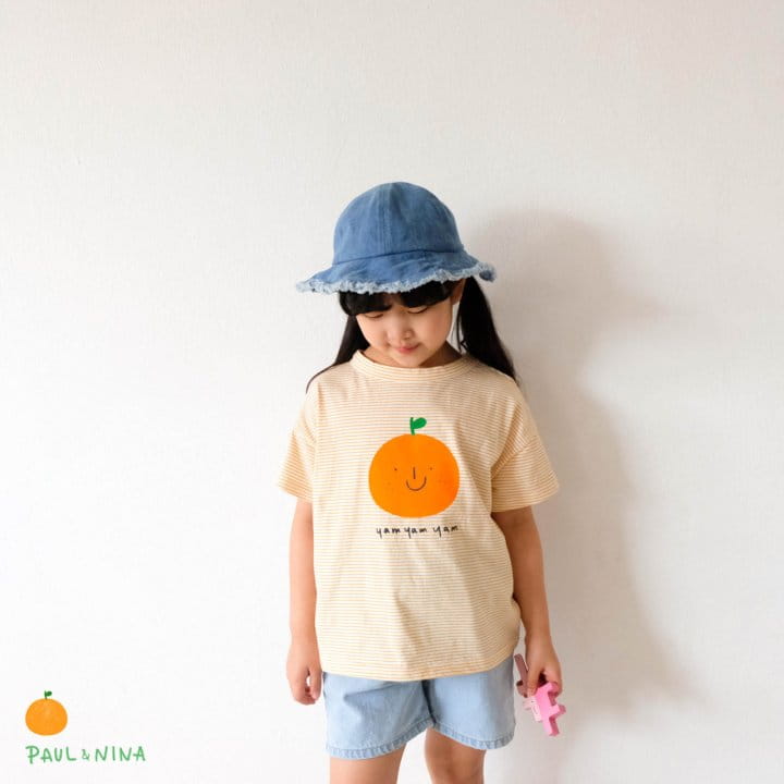 PAUL & NINA - Korean Children Fashion - #Kfashion4kids - Orange Apple Tee - 4