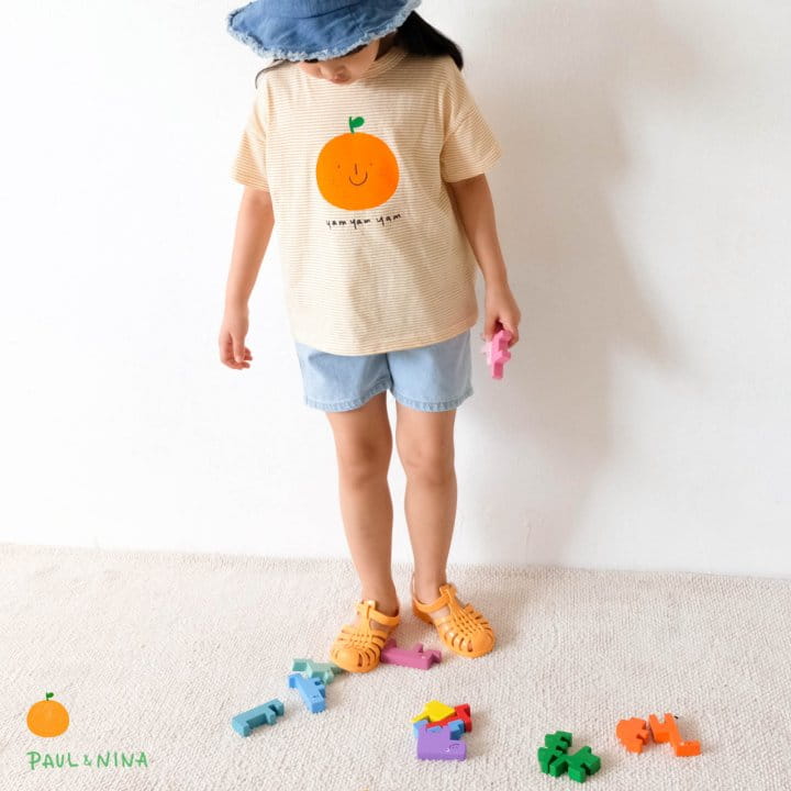 PAUL & NINA - Korean Children Fashion - #Kfashion4kids - Orange Apple Tee - 5