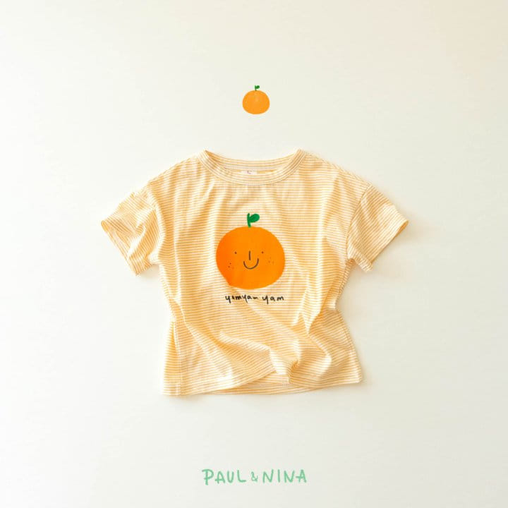 PAUL & NINA - Korean Children Fashion - #Kfashion4kids - Orange Apple Tee - 7