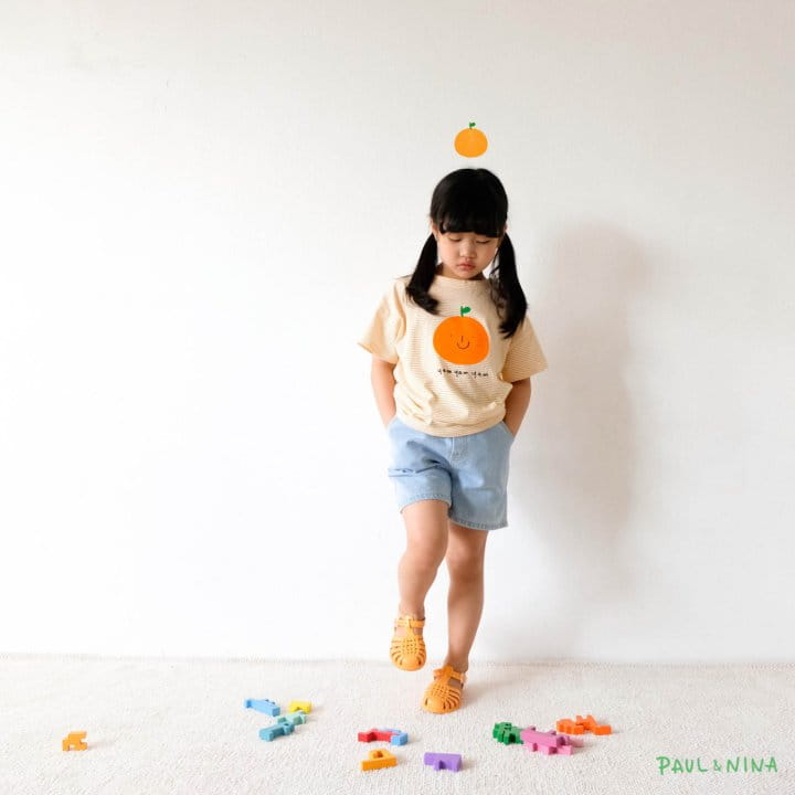 PAUL & NINA - Korean Children Fashion - #Kfashion4kids - Orange Apple Tee - 8