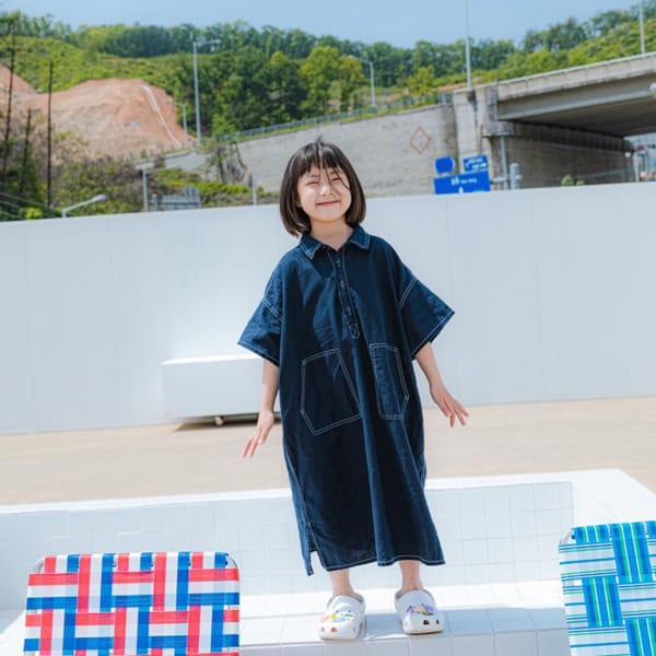 PEANUT - Korean Children Fashion - #Kfashion4kids - Line Stitch One-piece - 4