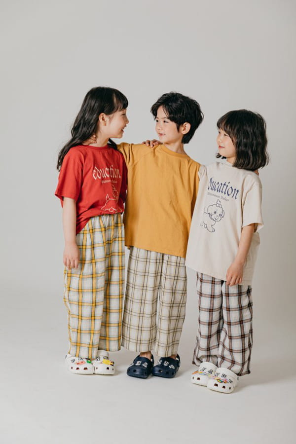 PEANUT - Korean Children Fashion - #Kfashion4kids - Delly Check Pants - 7