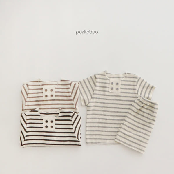 PEEKABOO - Korean Children Fashion - #Kfashion4kids - Croiffle Top Bottom Set - 6