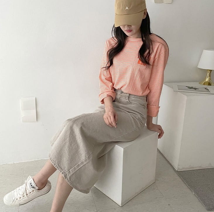 PERMIL - Korean Children Fashion - #Kfashion4kids - Side Slit Long Skirt - 4