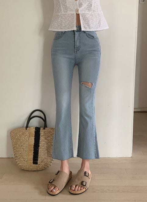 PERMIL - Korean Children Fashion - #Kfashion4kids - Slim Cropped Bootcut - 2