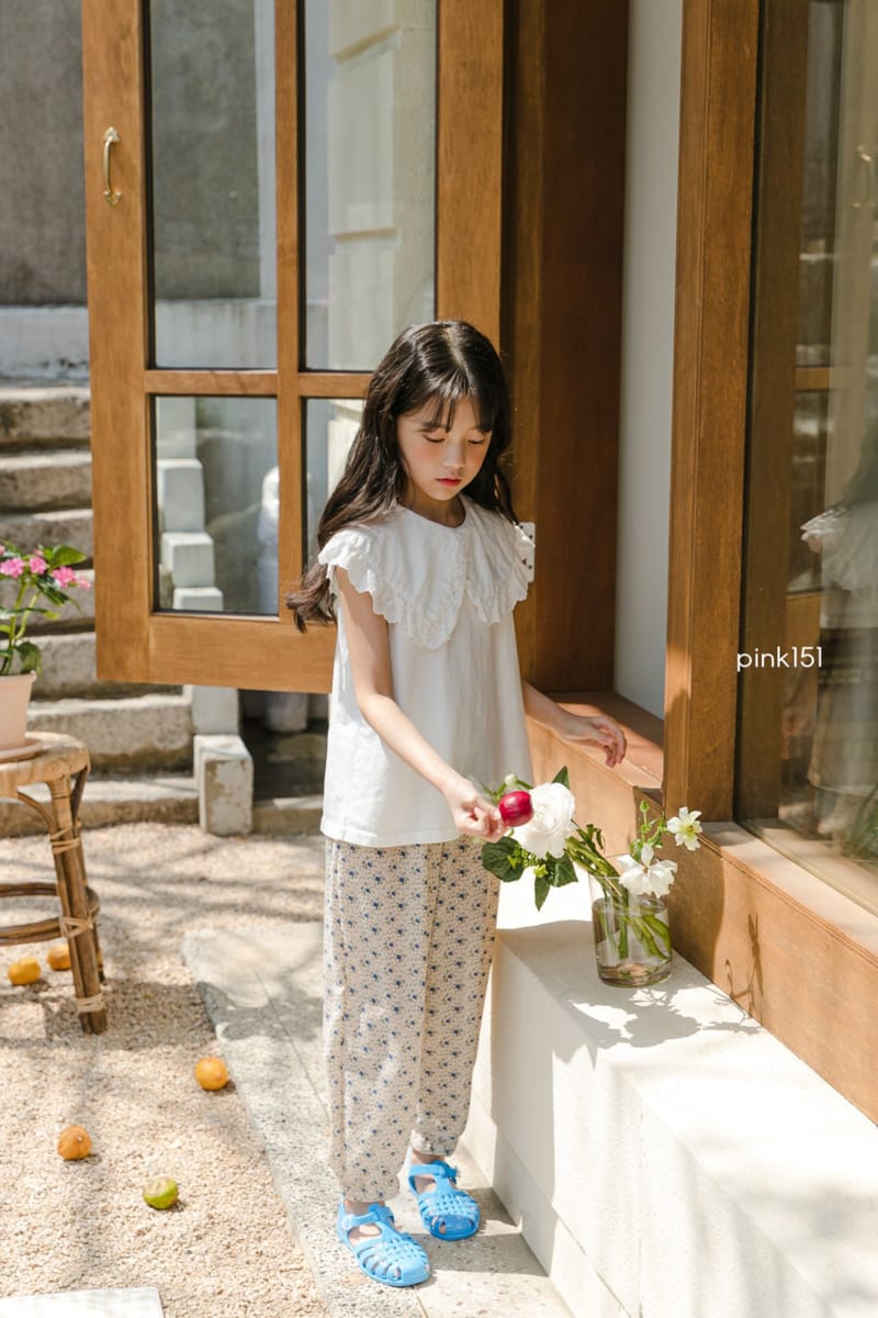 PINK151 - Korean Children Fashion - #Kfashion4kids - Flower Pants - 10