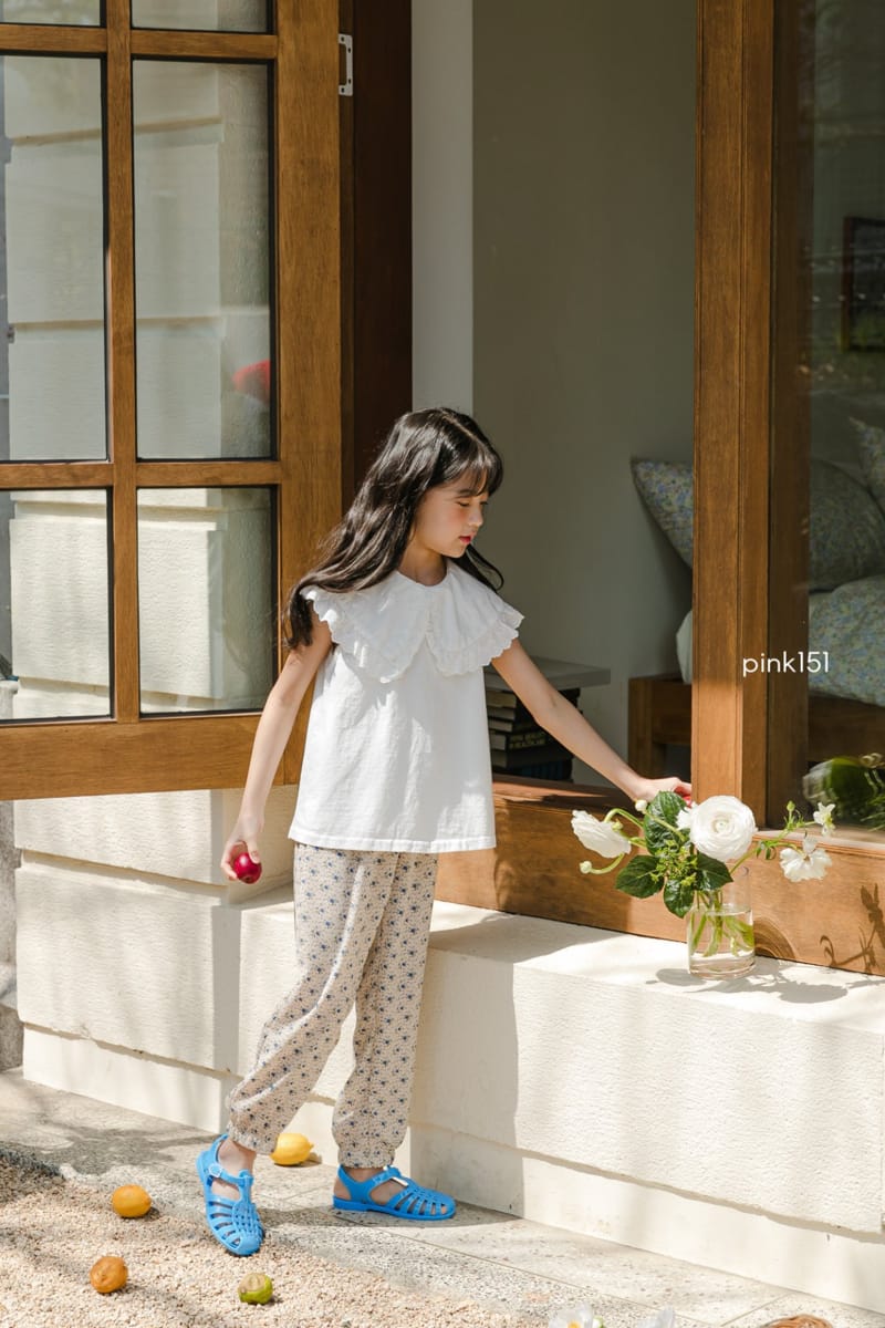 PINK151 - Korean Children Fashion - #Kfashion4kids - Flower Pants - 12