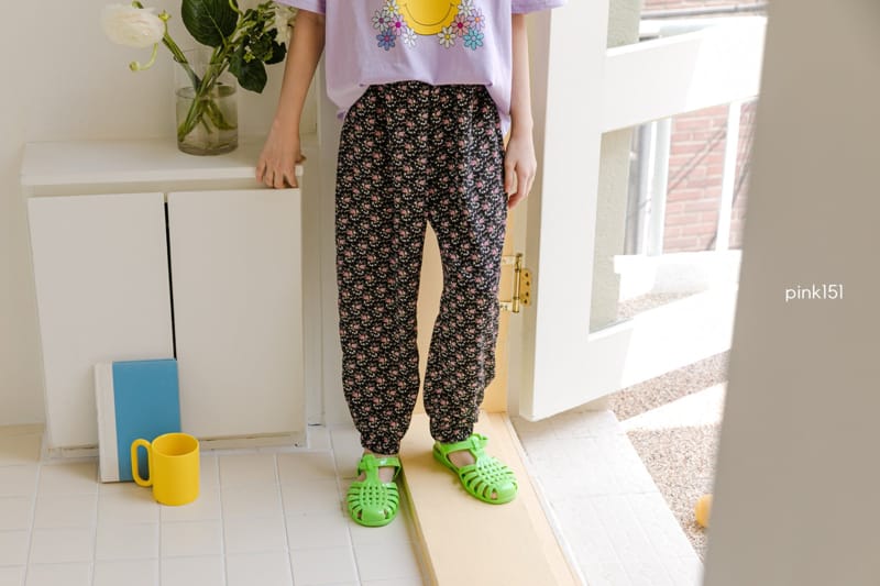 PINK151 - Korean Children Fashion - #Kfashion4kids - Flower Pants - 2
