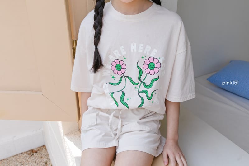 PINK151 - Korean Children Fashion - #Kfashion4kids - Dancing Flower Tee