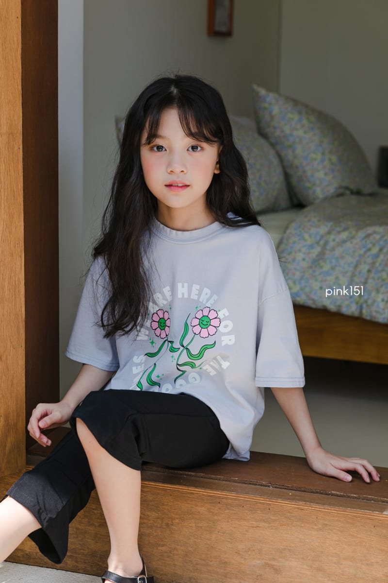 PINK151 - Korean Children Fashion - #Kfashion4kids - Dancing Flower Tee - 3