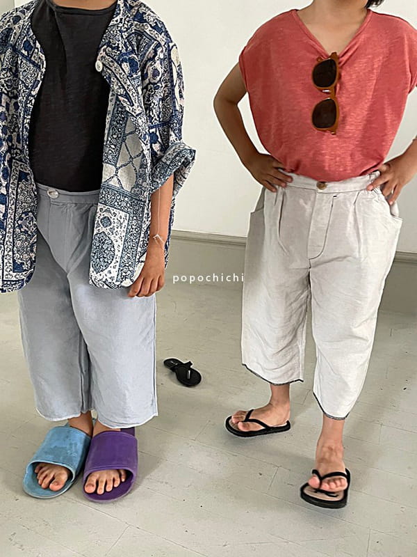 POPOCHICHI - Korean Children Fashion - #Kfashion4kids - Deggi Linen Pants - 2
