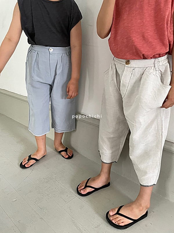 POPOCHICHI - Korean Children Fashion - #Kfashion4kids - Deggi Linen Pants - 3