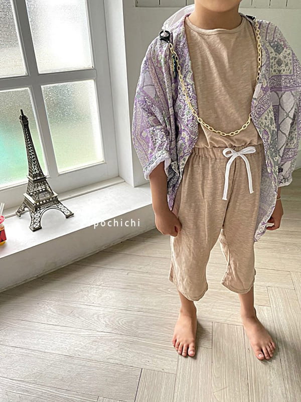 POPOCHICHI - Korean Children Fashion - #Kfashion4kids - Sleeve Top Bottom Set - 2