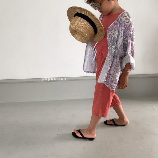 POPOCHICHI - Korean Children Fashion - #Kfashion4kids - Sleeve Top Bottom Set - 7