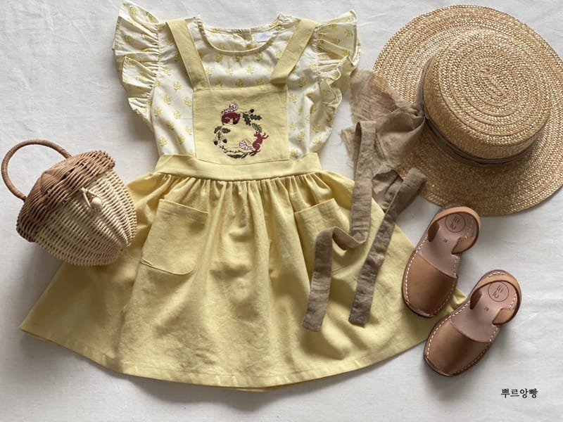 POURENFANT - Korean Children Fashion - #Kfashion4kids - Lami Dungarees Skirt - 3