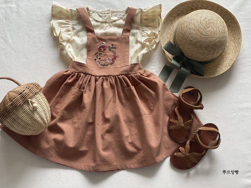 POURENFANT - Korean Children Fashion - #Kfashion4kids - Lami Dungarees Skirt - 4