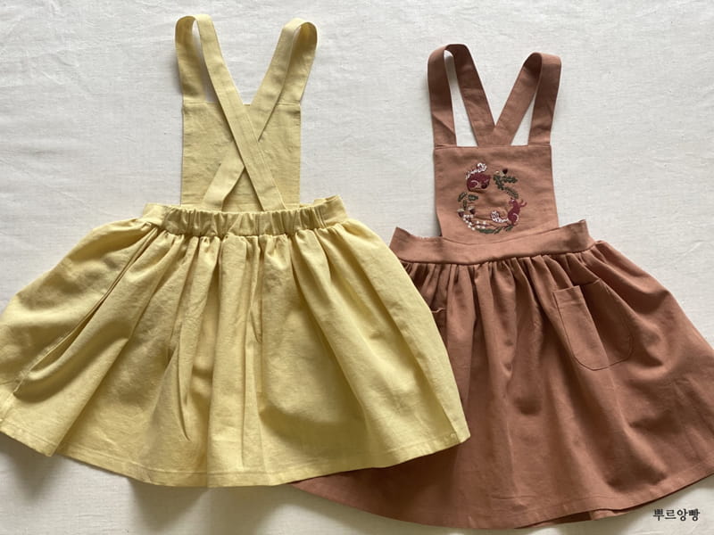 POURENFANT - Korean Children Fashion - #Kfashion4kids - Lami Dungarees Skirt - 5